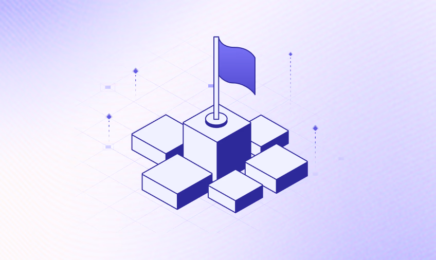 Flag planted on data blocks representing prioritized action
