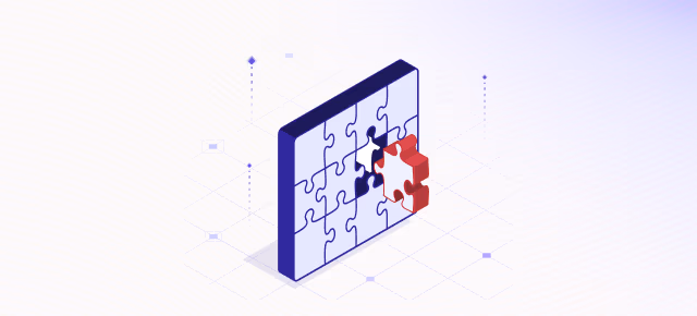 Isometric illustration of a jigsaw puzzle missing its final piece, representing fragmented, manual reporting